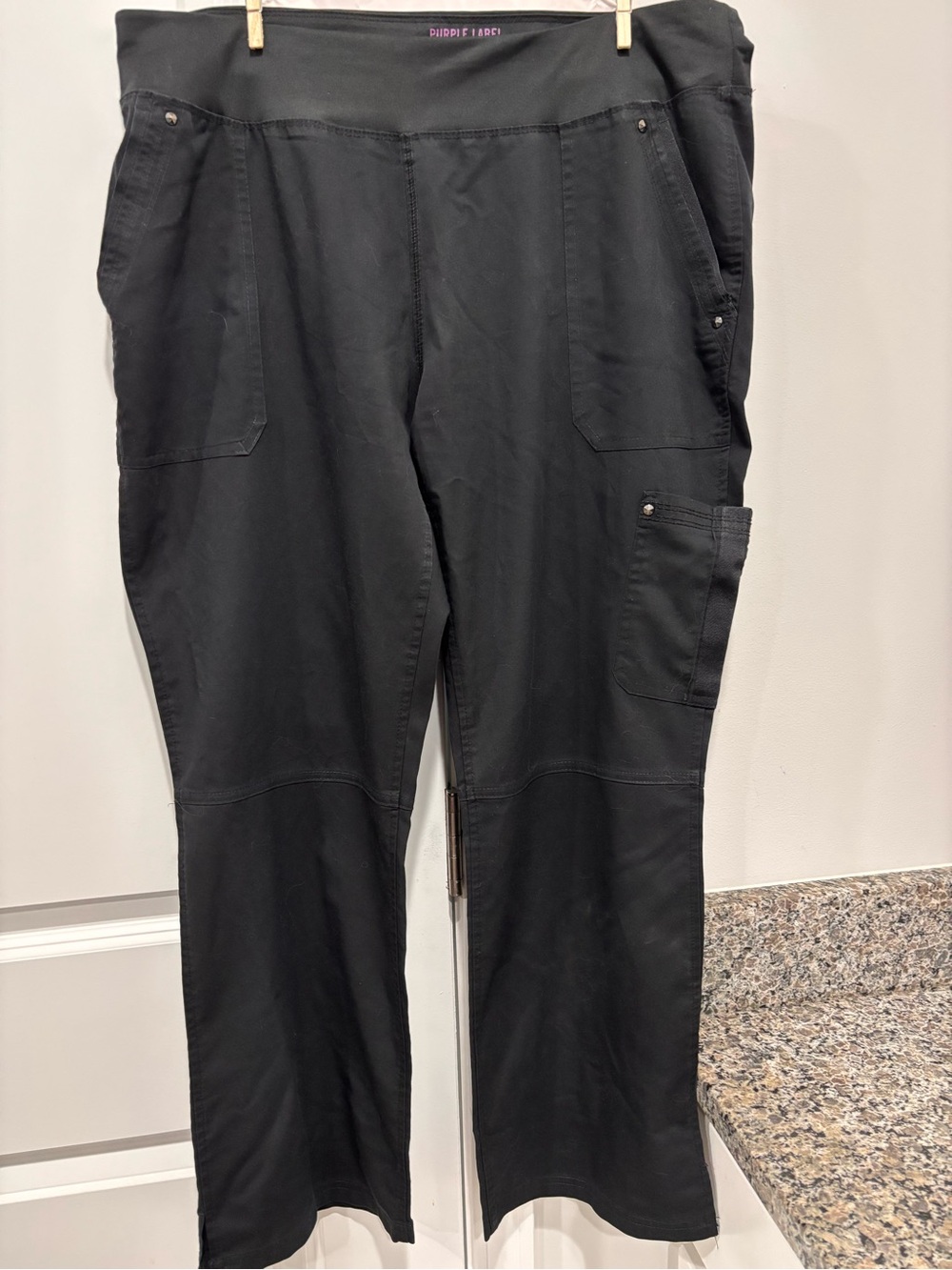 Healing Hands Black scrub pants